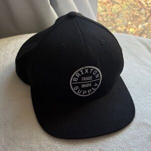 Brixton Black Logo Cap